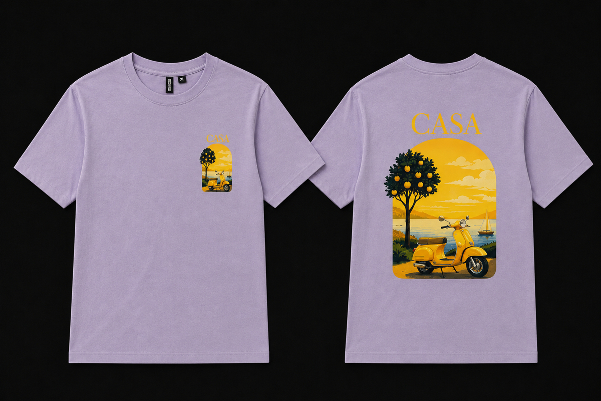 T-shirt casa mauve