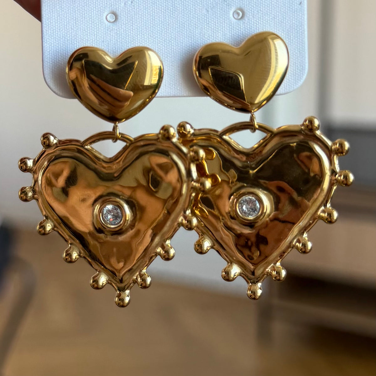 Boucles d’oreilles cœur